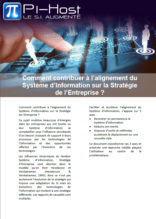 Aligner le système d'information sur la stratégie d'entreprise